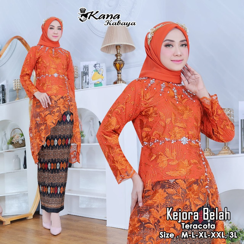 Permata Olshop / Setelan Kebaya Kejora Belah / Kebaya Modern / Kebaya Wisuda / Kebaya Lamaran / Keba