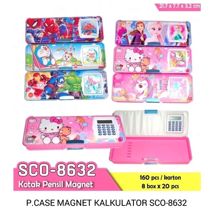 

KOTAK PENSIL MAGNET KALKULATOR (HARGA PER PCS) /Pencil Case Magnet /Pencil Case Magnet/Kotak Pensil