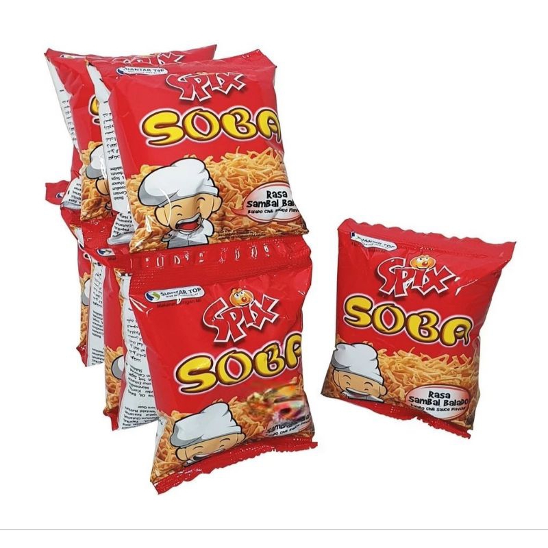 

Snack Spix Soba mie rasa balado 10x18gr rencengan