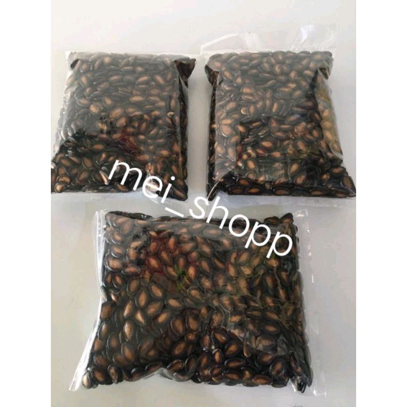 KWACI HITAM PREMIUM 500 GRAM - KUACI HITAM SINGAPURA BLACK SEED MELON  IMLEK SIN CIA