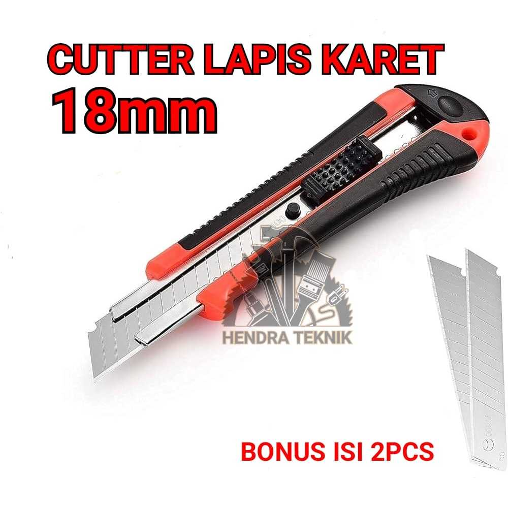 

PISAU SILET CUTTER 18mm KATER LAPIS KARET BONUS 2 PC ISI MURAH