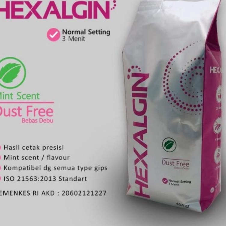 ↔✢❅ BAHAN CETAK GIGI DAN TANGAN  ALGINET HEXAGLIN