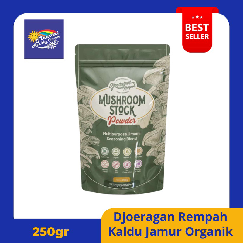 

Kaldu Jamur Organik Djoeragan Rempah 250gr ( Pouch )