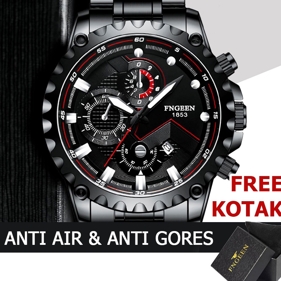 Jam Tangan Pria Fngeen 5757 Original Tahan Air Analog Kalender Army Quartz Anti Air Untuk Pria