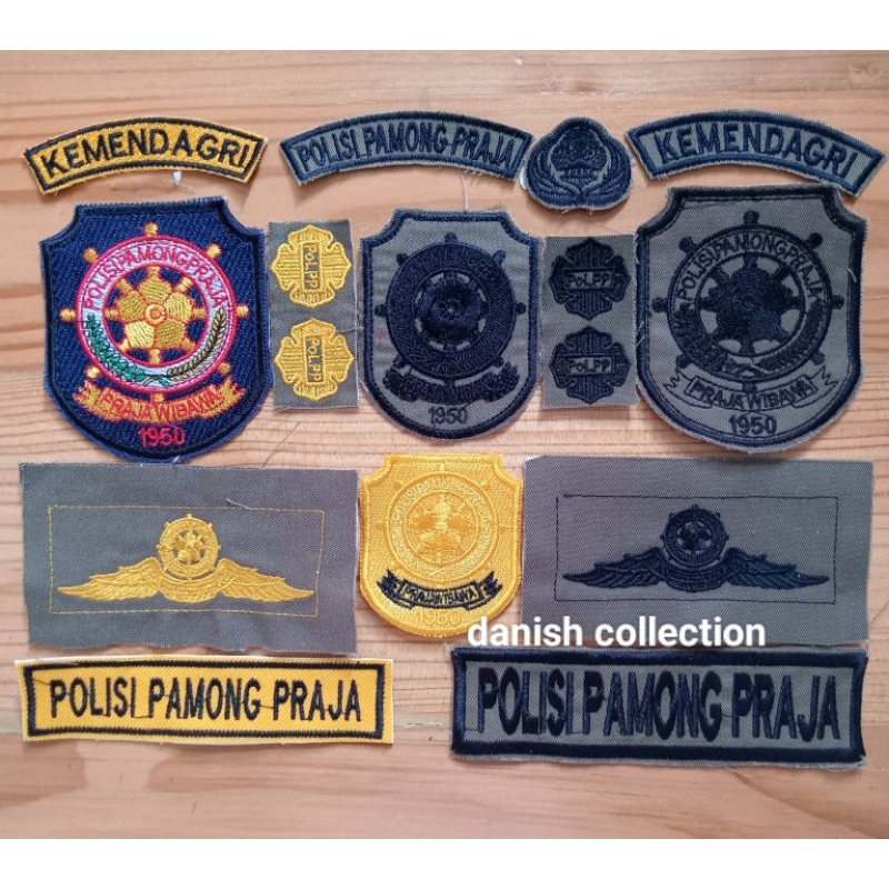 BET BORDIR LOGO LAMBANG ATRIBUT POL PP,SATPOL PP