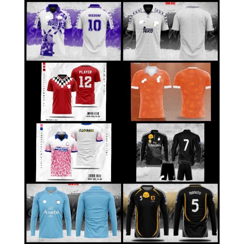 Jersey Belanda 1992/Jersey Madrit 2015 Naga/Jersey Training M Citi 2022/Jersey River Platee 1994 Pri