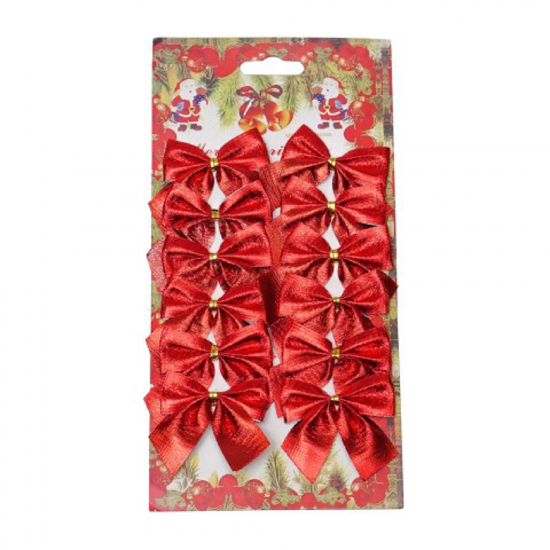 

Pita Natal Isi 12 Merah Metalik Y