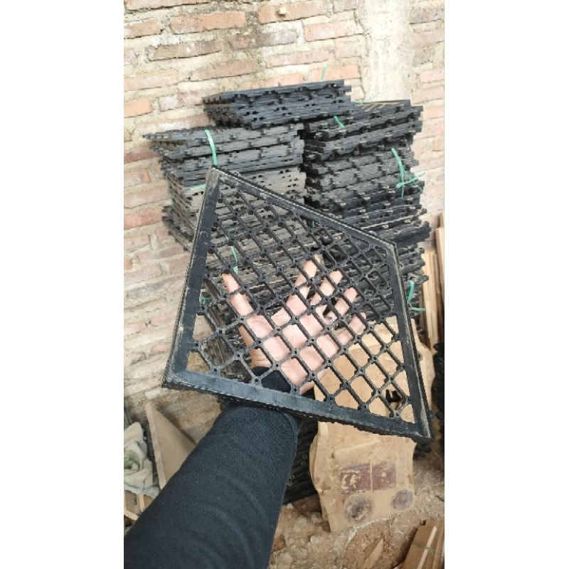 alas decking tile, tatakan ubin kayu jati,