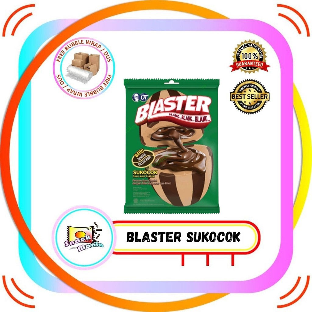 

Blaster Sukocok Coffee Coklat Candy 125 gr Permen Susu Kopi Cokelat