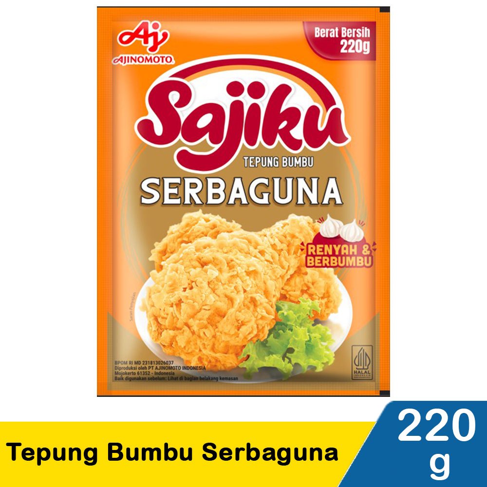 

Sajiku tepung bumbu serbaguna 220 gram