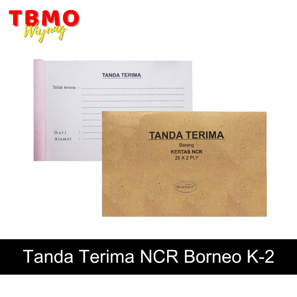 

Tanda Terima Borneo 2 Ply Kraft Per Pack Isi 10 Pcs