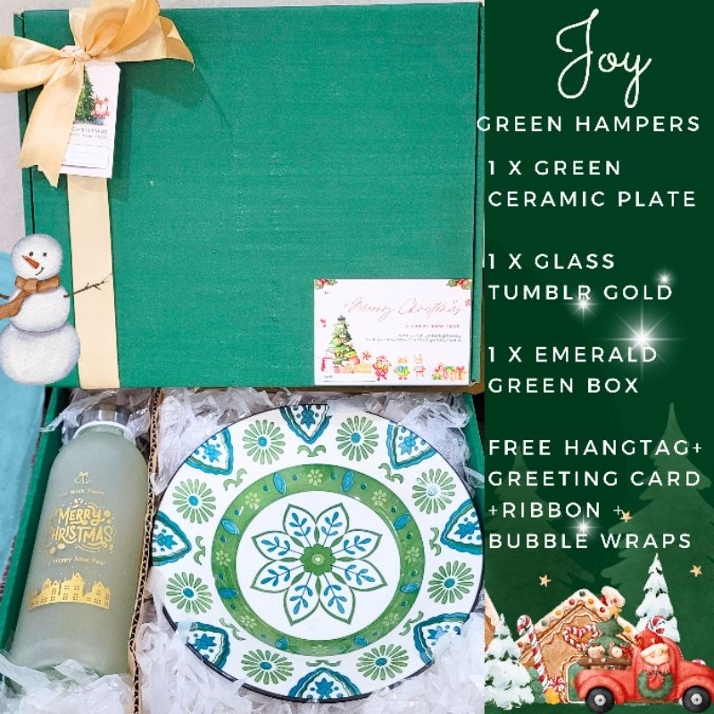 

Set Souvenir Piring Keramik | Hampers Natal Joy Piring Keramik dan Tumblr Kaca