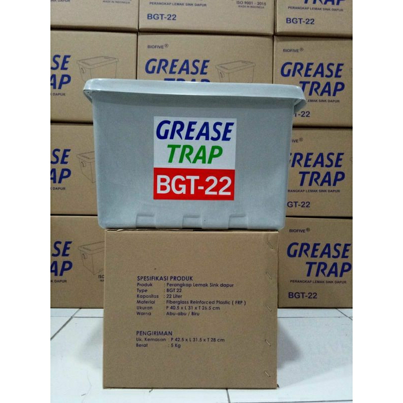 grease trap portable BGT-22L + PACKING KAYU