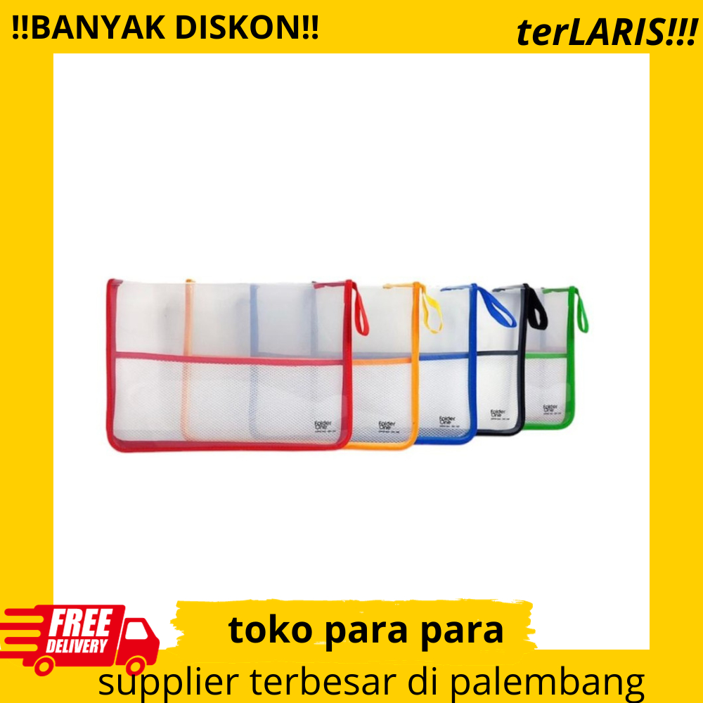 

Folderone Map Plastik Resleting / Zipper File Folio/ Zipper Bag FC