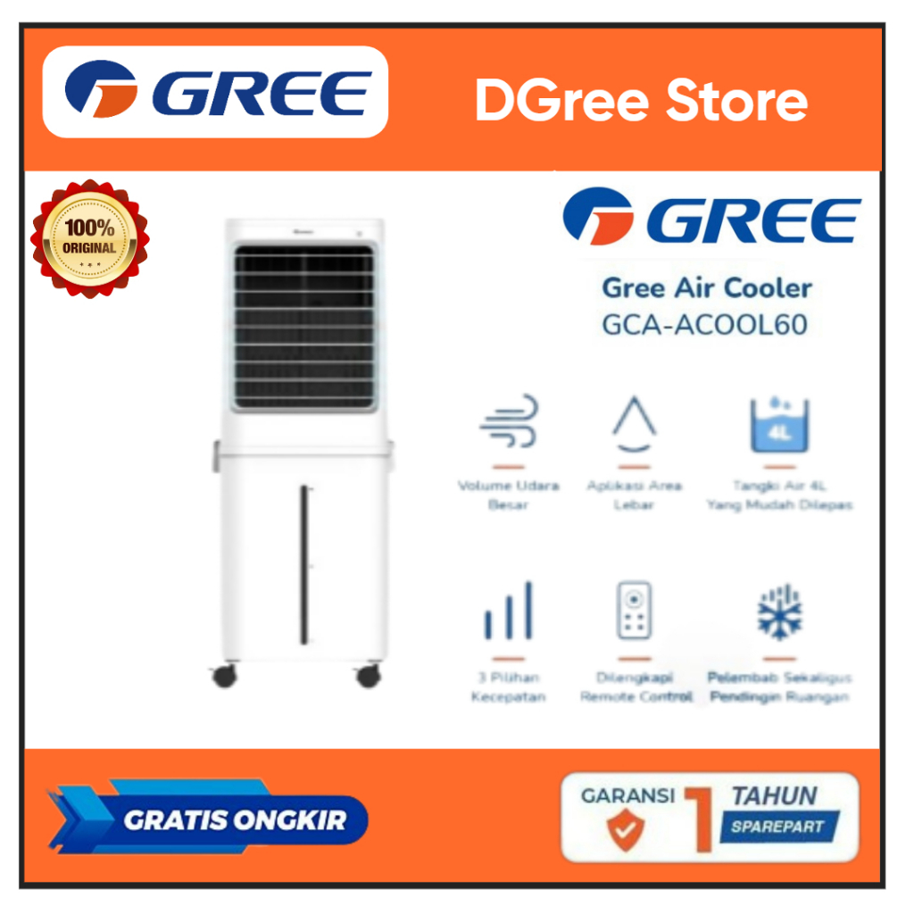 GREE Air Cooler GCA--ACOOL60 Air Cooler Gree Pendingin Ruangan Gree