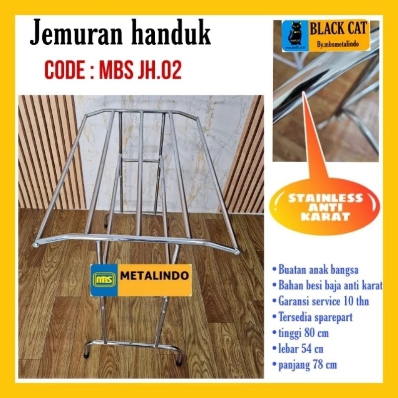 Jemuran Handuk Stainless / Jemuran Handuk Lipat