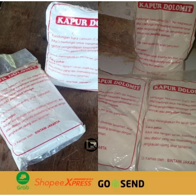Kapur Dolomit Pertanian / Pupuk Kapur Dolomit Super 1kg