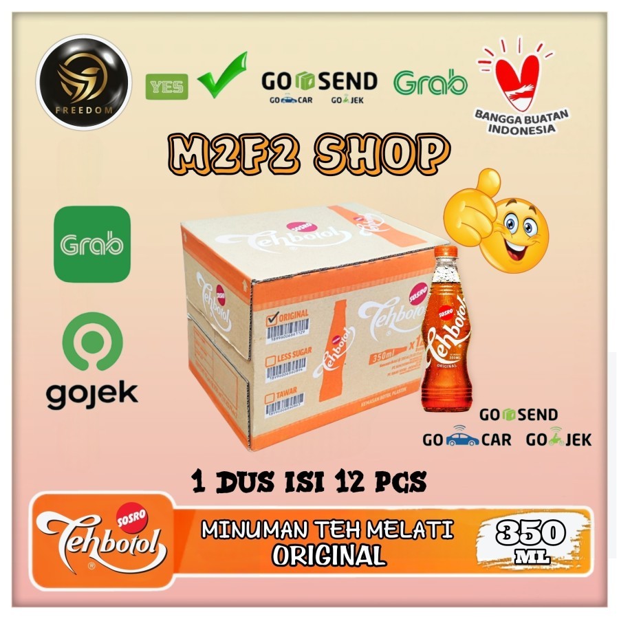 

Teh Botol Sosro Original Botol Plastik Pet - 350 ml Kemasan Karton (Khusus Bluebird/Gojek/Grab)