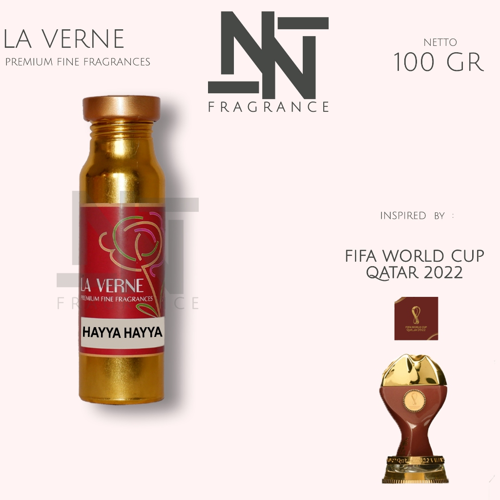 HAYYA HAYYA BY LA VERNE 100 GR | BIBIT PARFUM WORLDCUP QATAR 2022