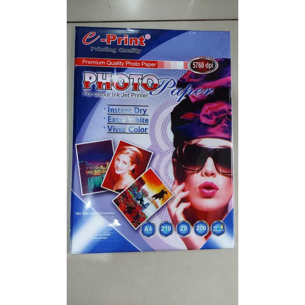 

Gramedia Batam - E-Print Premium Quality Photo Paper A4 200 GSM