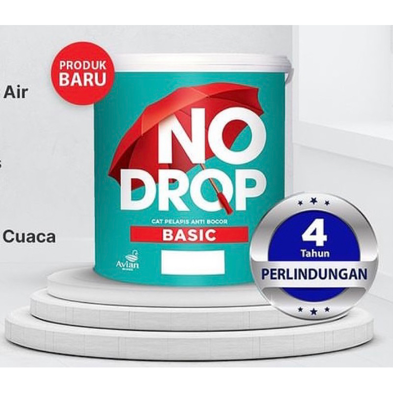 NO DROP EKONOMIS CAT ANTI BOCOR 4 KG / CAT PELAPIS ANTI BOCOR KEDAP AIR / CAT ANTI BOCOR