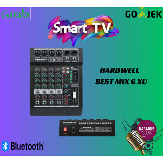 MINI MIXER AUDIO HARDWELL BEST MIX 6 XU / BEST MIX-6 XU / BEST MIX6 XU GARANSI RESMI HARDWELL