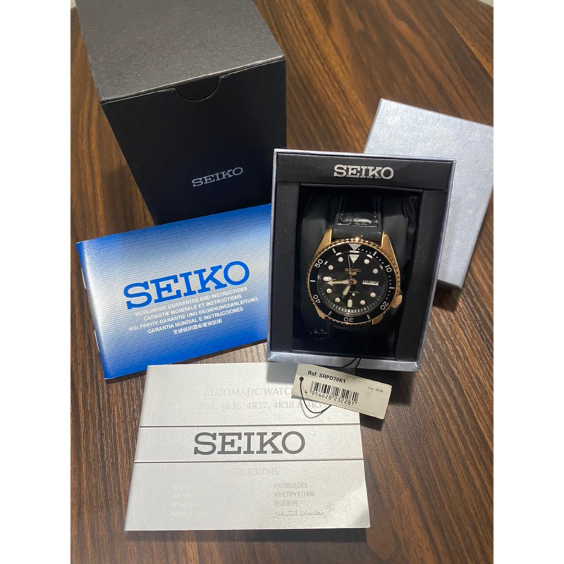 Jam Seiko 5 Sports SRPD76K1 Automatic Original Second