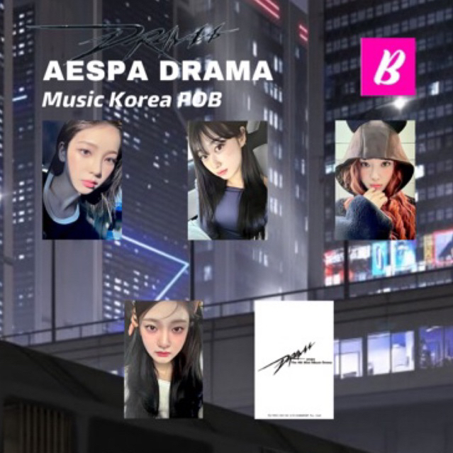 AESPA DRAMA ALBUM MUSIC KOREA POB VER PHOTOCARD UNOFFICIAL