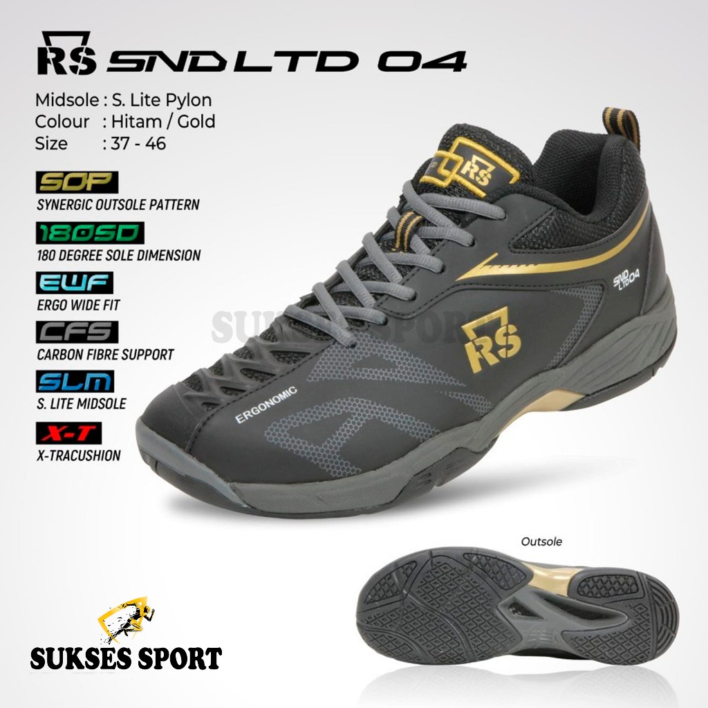 Sepatu badminton RS SND LTD 04 ORIGINAL