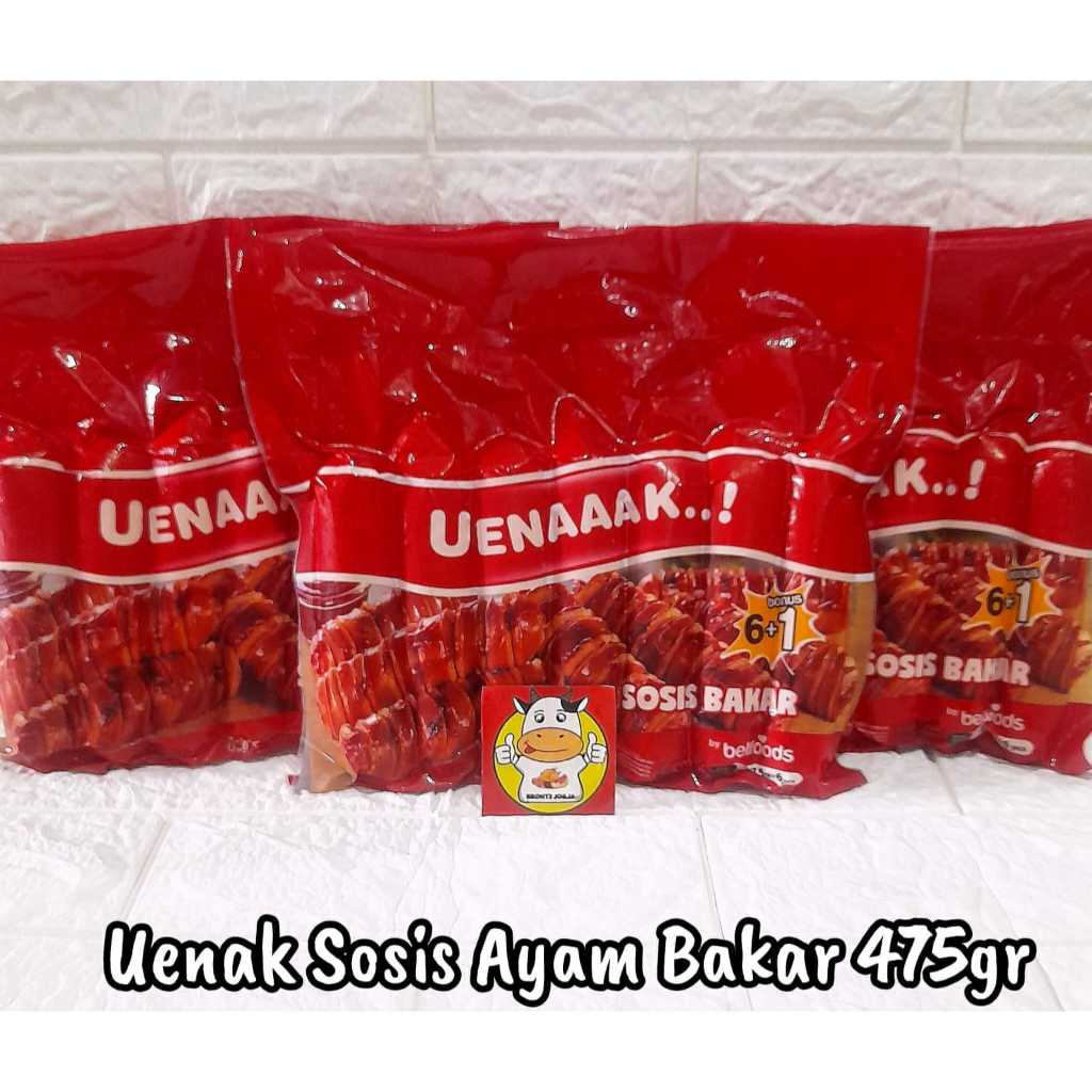 

BELFOOD UENAK SOSIS AYAM BAKAR 475GR-FROZEN FOOD-BRONTZ JOGJA