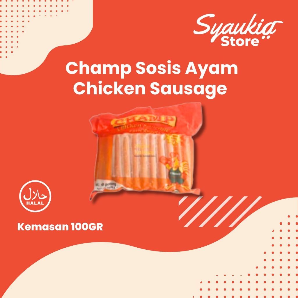

Champ Sosis Ayam 1KG - Chicken Sausage