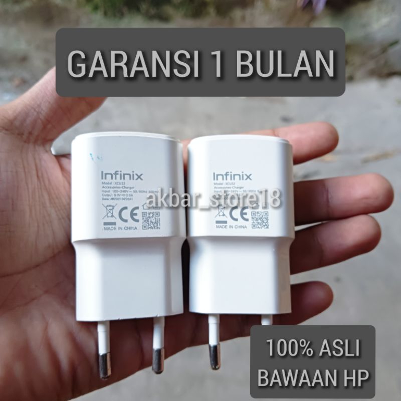 Batok Adapter / Kepala Charger Infinix Original bawaan hp