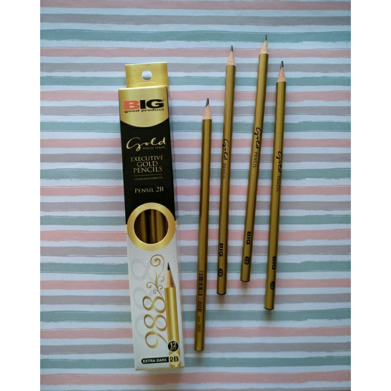 

Pensil 2B BIG Gold (per lusin)