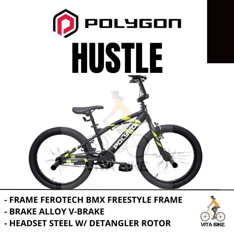 Sepeda Anak Polygon BMX 20 Hustle Rotor Freestyle