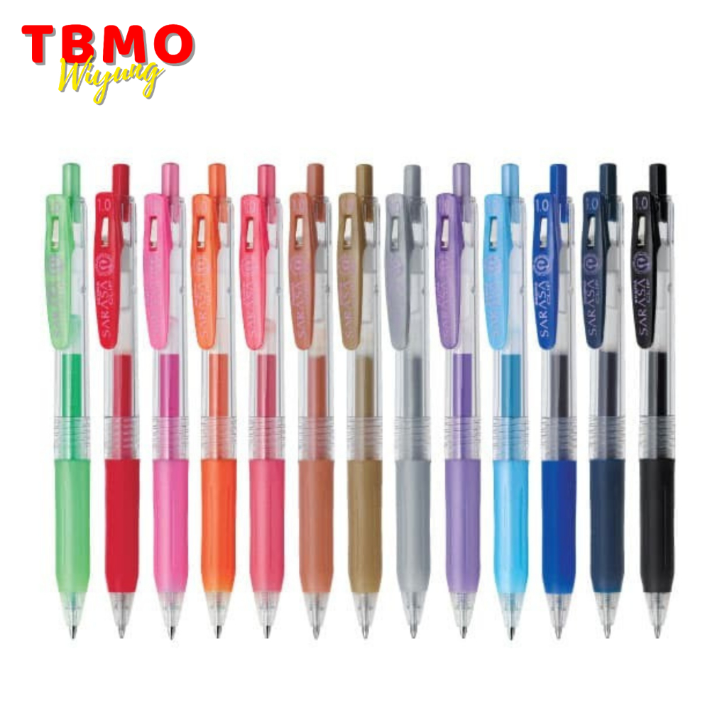 

TBMO Bolpen Zebra Gel Pen Pulpen Sarasa Clip - 1.0 mm - Pcs