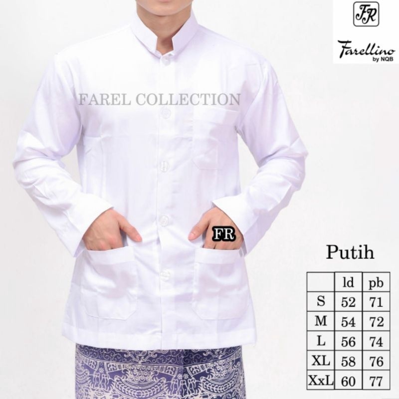 12.12 Baju Koko Pria Lengan Panjang Exclusive Premiumnya | Baju Koko Putih Lengan Panjang gas 