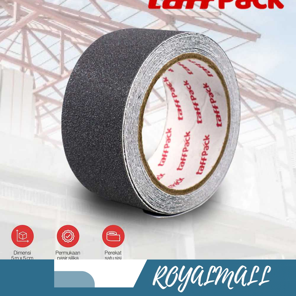 Lakban Tape Safety Grip Anti Slip Strong Traction / Lakban Isolasi Solasi Perekat Lantai Dinding Tan