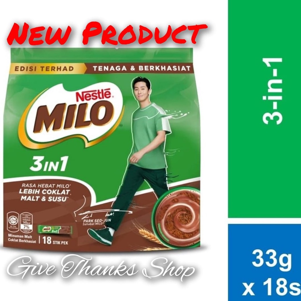 

✨Promo✨ Hari Ini Milo 3 in 1 sachet Malaysia - 18 pack 