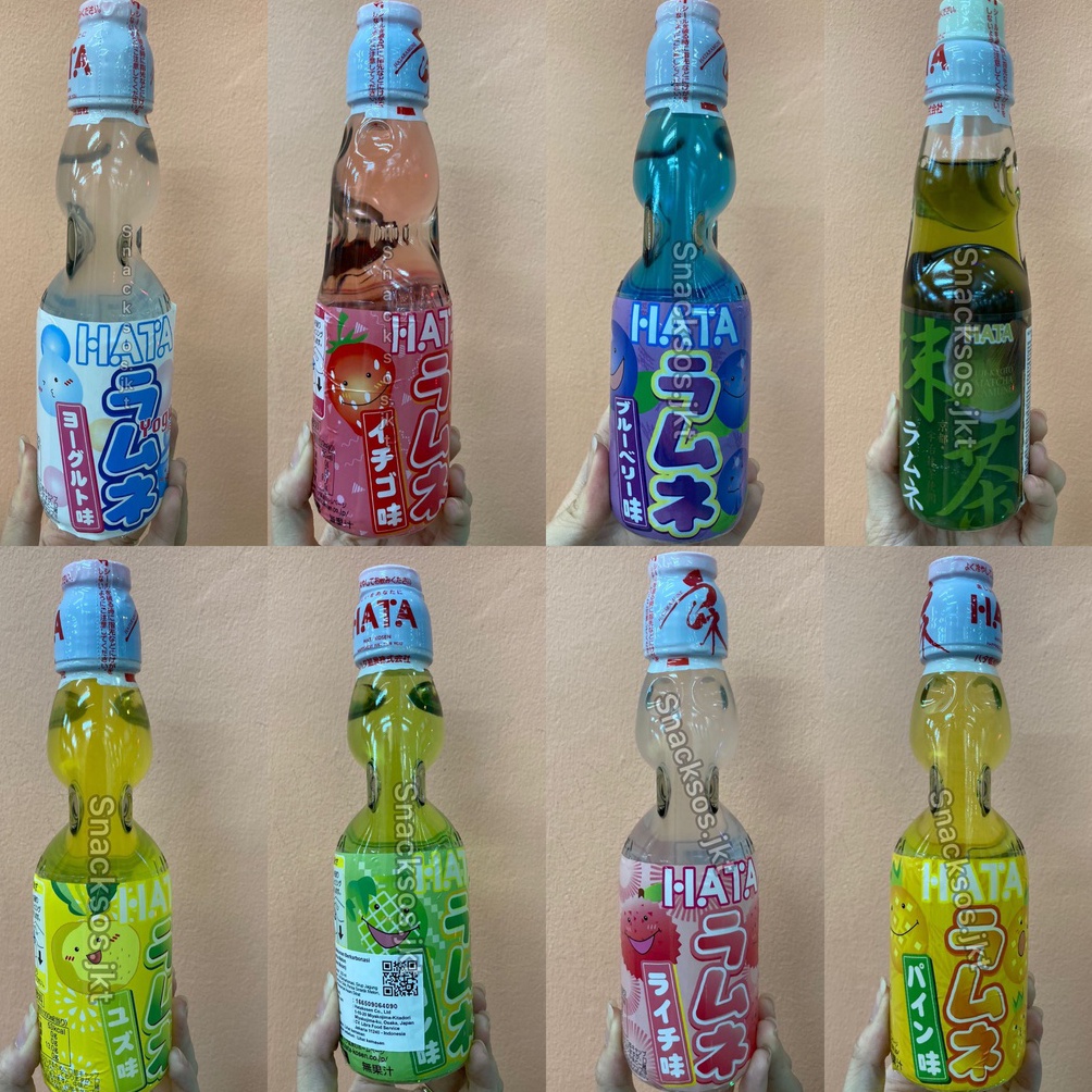 

[EGQ74] HATA RAMUNE Strawberry / Blueberry / Matcha / Yuzu /Yogurt / Melon / Lychee / Pineapple - Soda Jepang 51