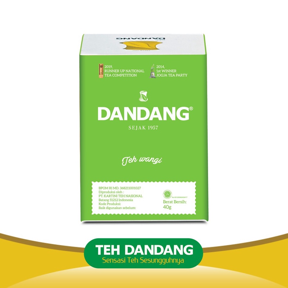 

[0RE] Teh Dandang Hijau 40gr [1 slop isi 10 pcs] a70sc