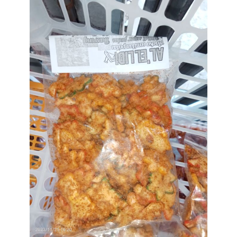 

krupuk seblak bantet super pedas
