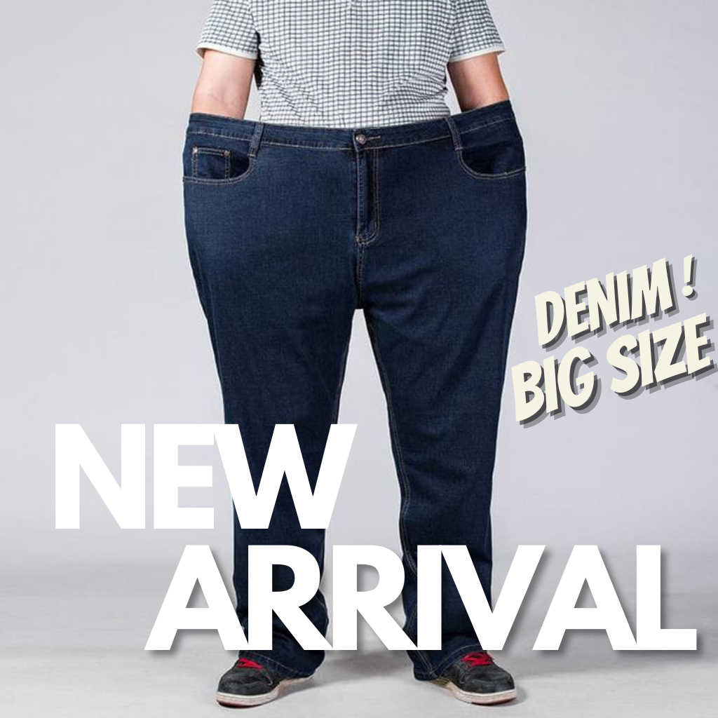 celana jeans panjang pria skinny stretch jins slimfit super jumbo big size melar denim slim fit pria