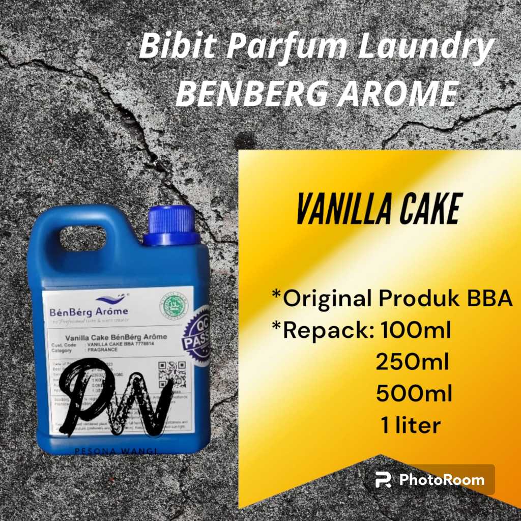 BIBIT PARFUM LAUNDRY VANILLA CAKE MURNI ORIGINAL MERK BENBERG AROME AWET TAHAN LAMA