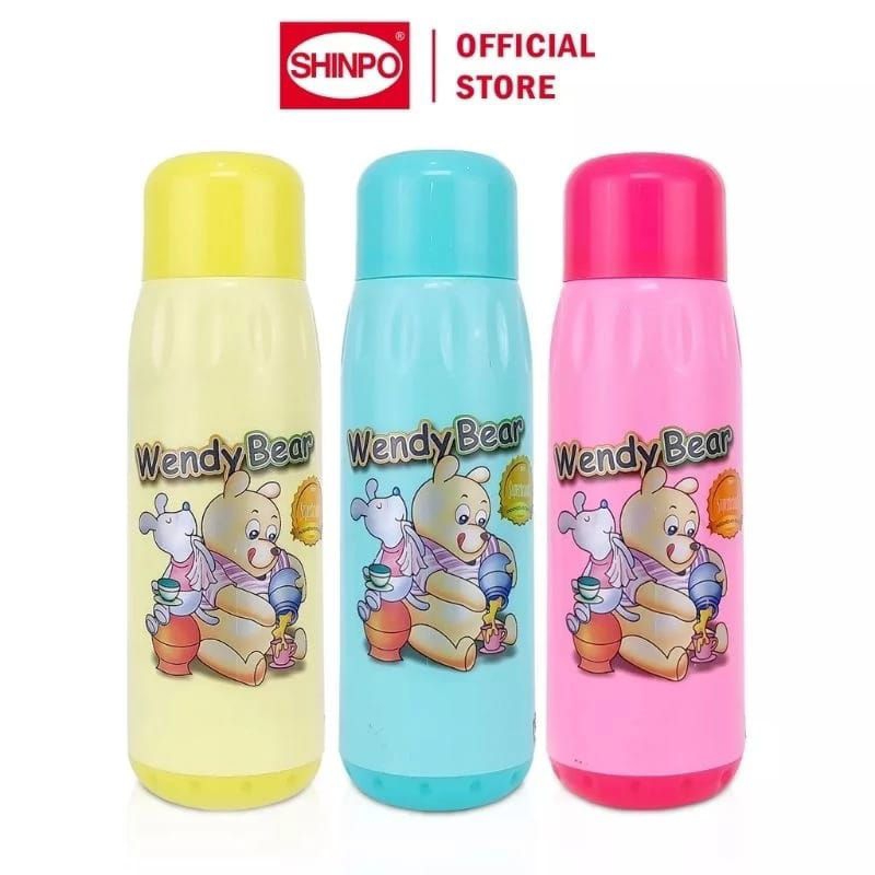 Termos Air Panas Shinpo SIP-235 0.6 Liter - Hijau, Kuning, Pink