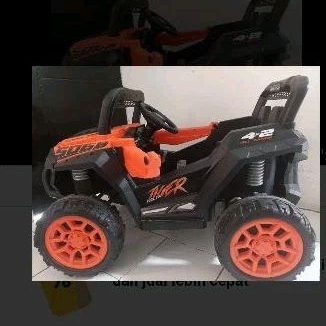 SHP TOYS mobilan aki anak 5068 Tiger warna orange PRELOVE PRIBADI