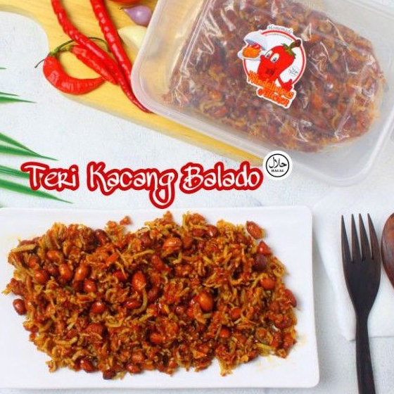 

HCHP1470 Free Ongkir TERI KACANG BALADO 200 GRAM / TERI MEDAN