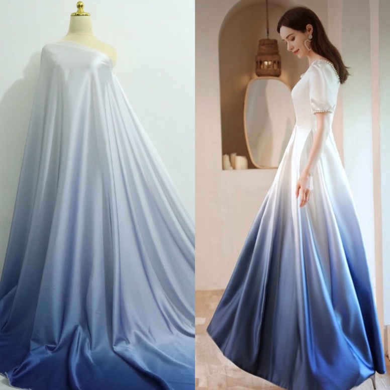 Termurah.. Kain gradasi warna | kain polos gradasi | kain campur warna | kain bridesmaid | kain mewa