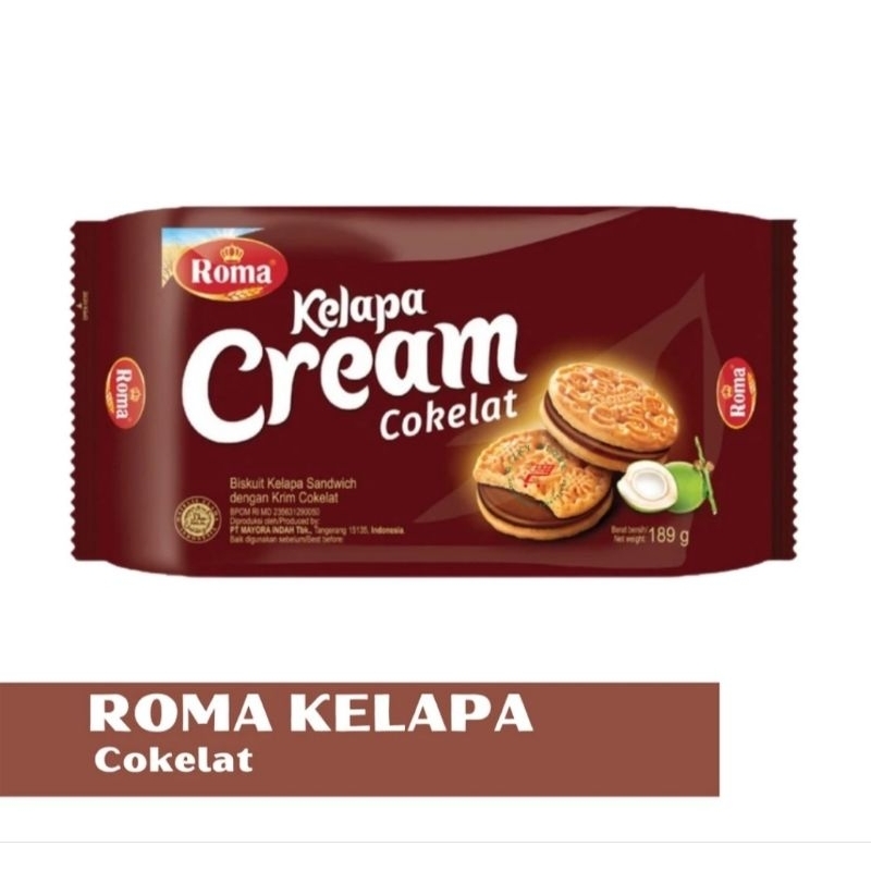 

[GROSIR] Roma kelapa cream 180gr 2 varian rasa