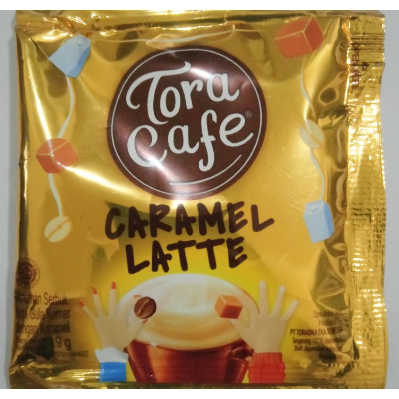 

kopi Tora cafe caramel latte per renceng isi 10 sachet