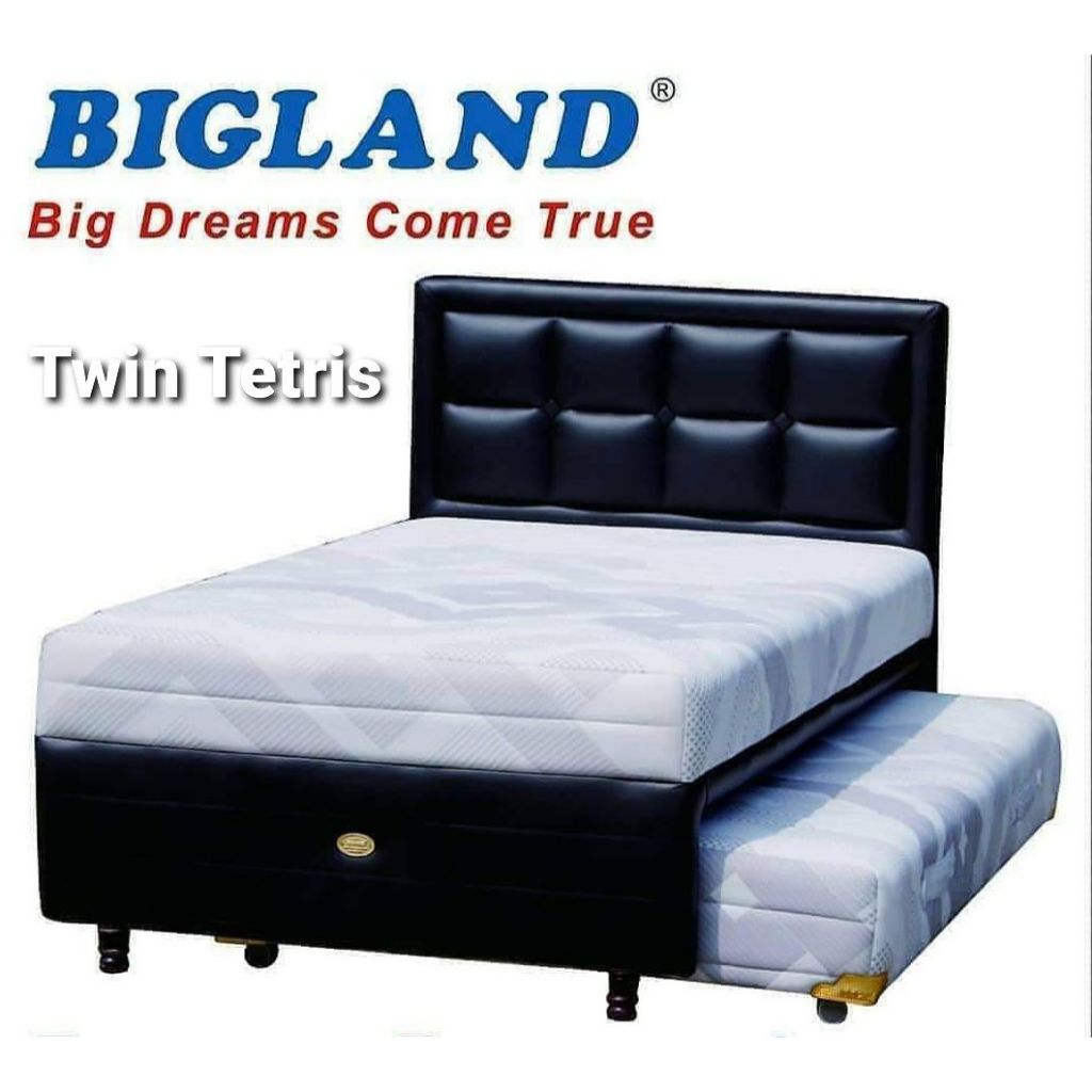 Bed Sorong Spring Bed Bigland Twin Tetris Ukuran 100 Full Set